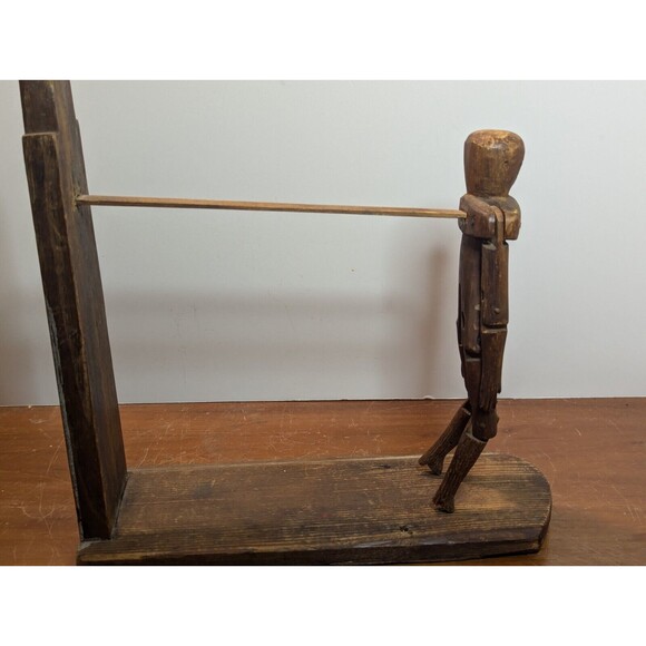 Early Antique Dancing Dan Wood Carved Folk Art Southern Pine - Picture 7 of 9